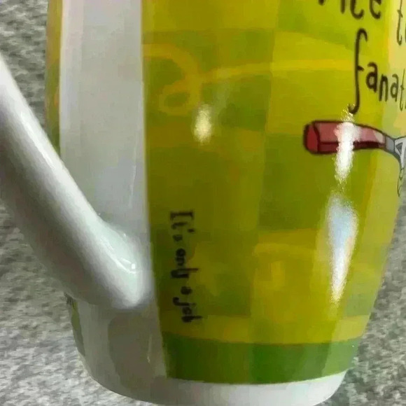 History And Heraldry "Ace Tennis fanatic" Mug/Cup Fine Porcelain 4" Green - Picture 5 of 7